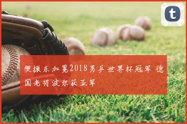 樊振东加冕2018男乒世界杯冠军 德国老将波尔获亚军